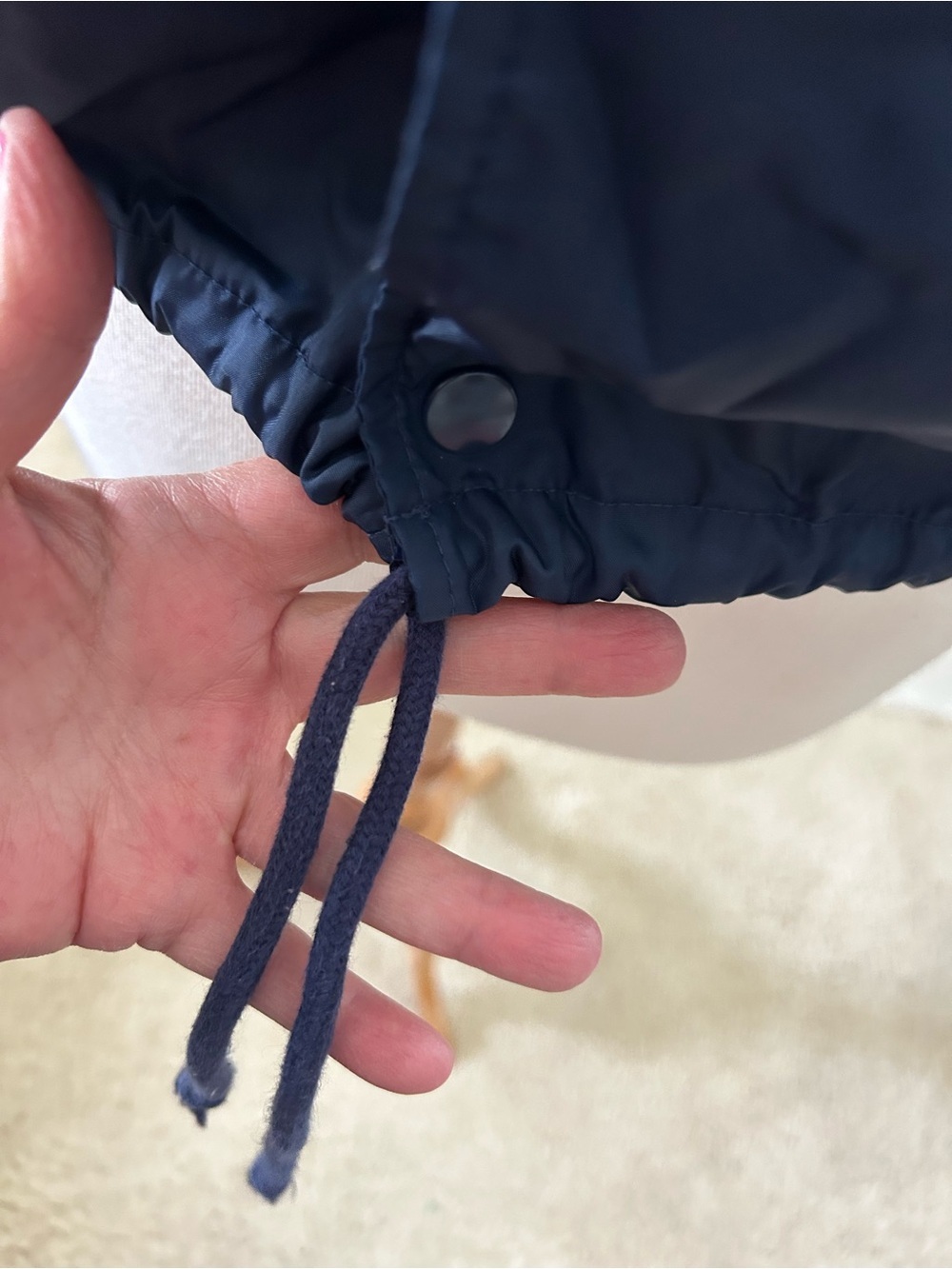 Champion Cropped Navy Windbreaker Jacket - Picture 6 of 9